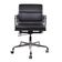 Charles & Ray Eames EA217 Office Chair polished aluminum and black leather