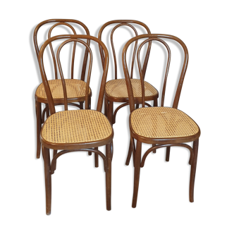 Suite of four cannese bistro chairs