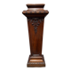 Sculpted walnut stool