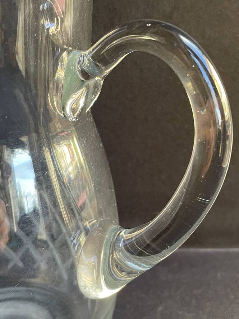 A cut crystal pitcher – Cristalleries Royales de Champagne