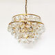 Stunning Crystal Glass and brass Chandelier by Palwa