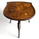 Emile Gallé marquetry table, "L'heureux temps", circa 1902
