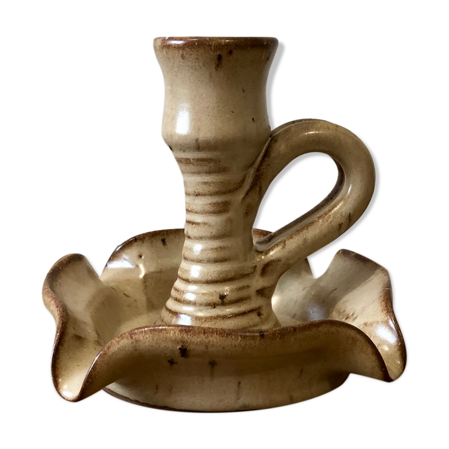 Sandstone ashtray candle holder