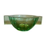 Daum art deco crystal ashtray