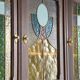 China buffet stained glass Art Nouveau 1900 vintage