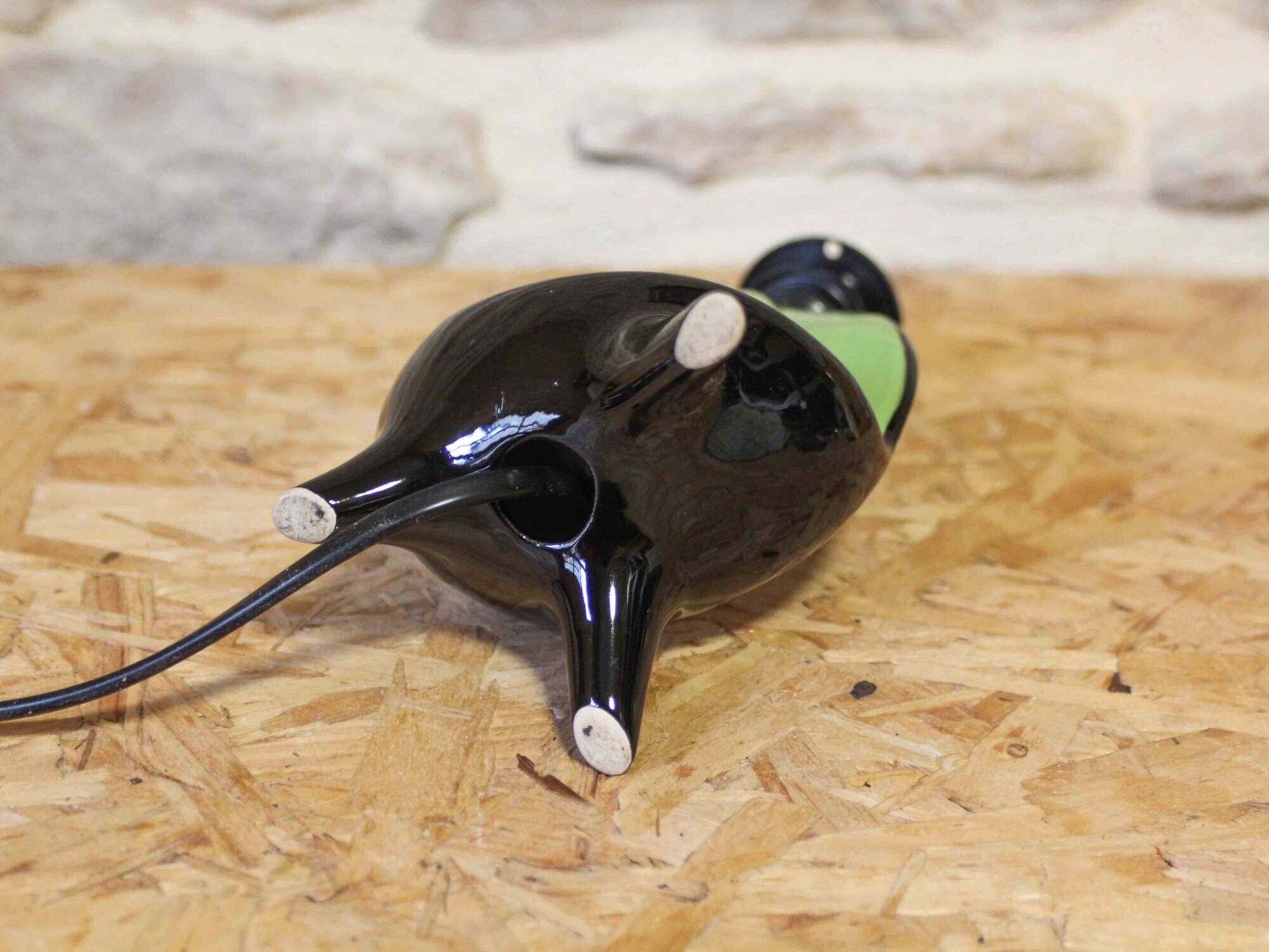 Lampe de chevet en céramique émaillé
