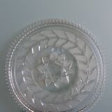 Pie dish, cut glass presentation plate by Walther Glass.