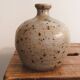 Antique spherical lamp base in pyrite stone