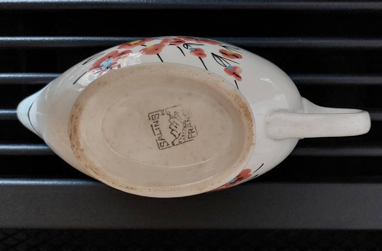 Salins earthenware gravy boat