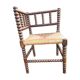 Straw corner chair