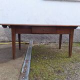 Late 19th century oak farmhouse table