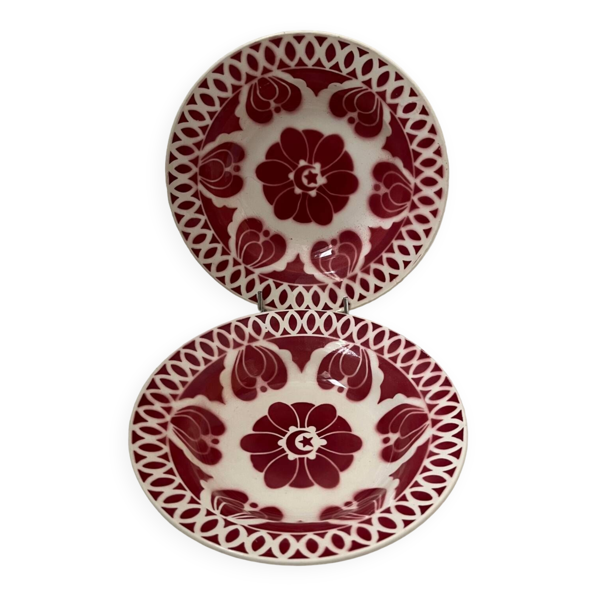 Duo of Digoin Aïcha Plates