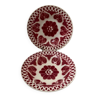 Duo of Digoin Aïcha Plates
