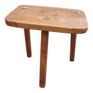 tabouret tripode ancien - bois