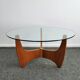 Table à café teak Veneer 1960