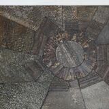 Brutalist Coffee Table Handmade and signed by Pia Manu, 1960s