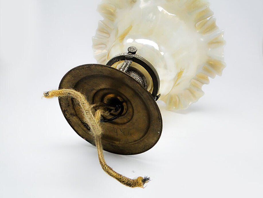 Early 20th century glass pendant lamp