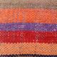 Coussin haïk rayé coloré en laine