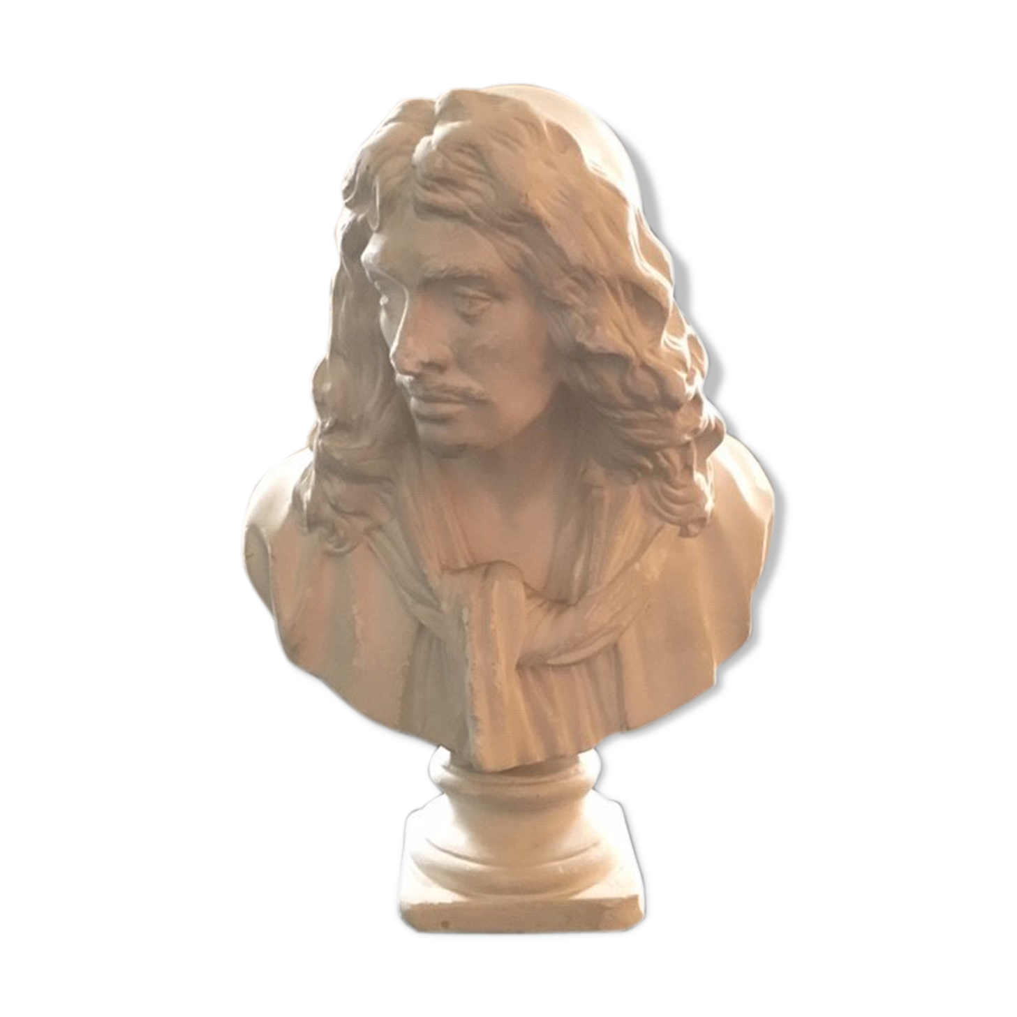 Bust of Molière in plaster