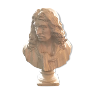 Bust of Molière in plaster