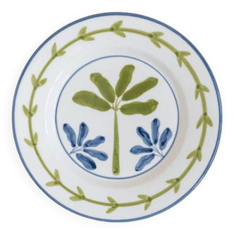 Hand painted ceramic dessert plate