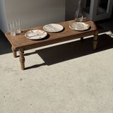 Tray, circular dish or plate made of white striped grey petrified wood.
