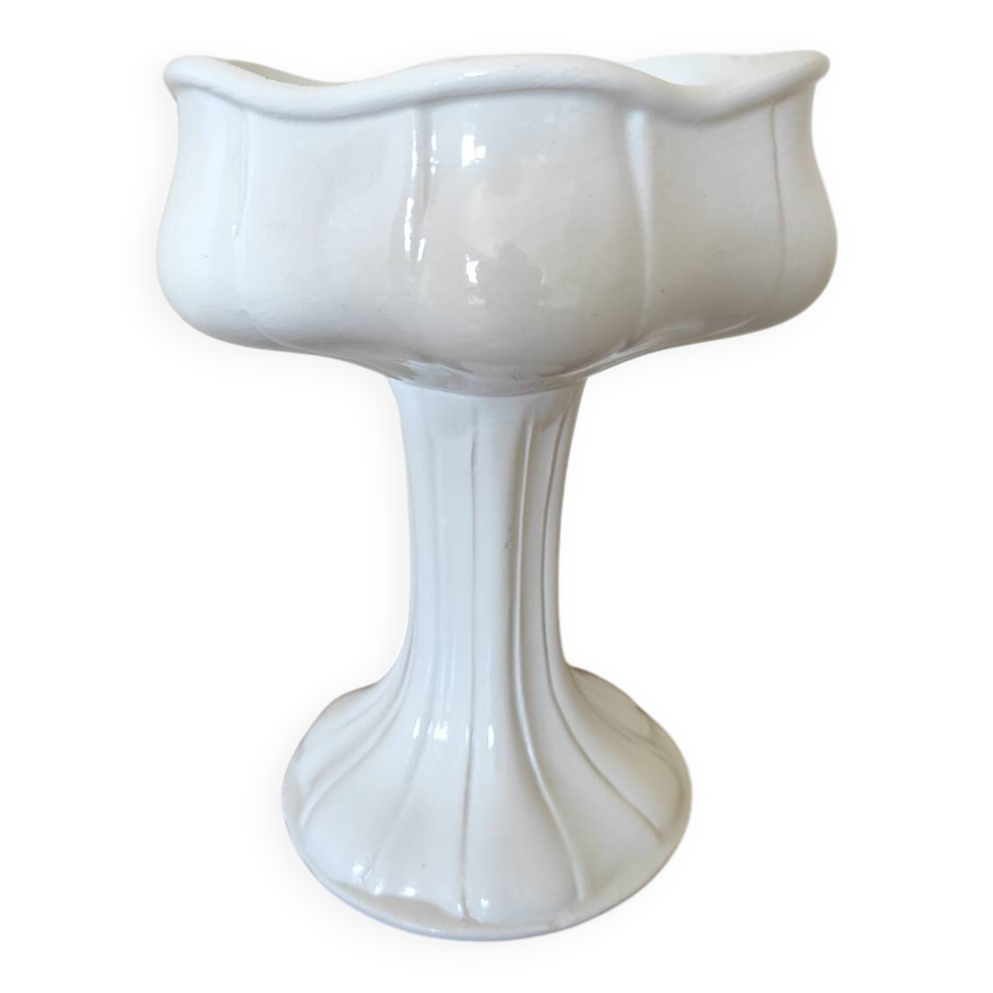 Earthenware cup signed Bassano