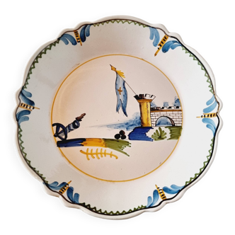 Assiette décorative commémorative de la Révolution Française S.XX Nevers