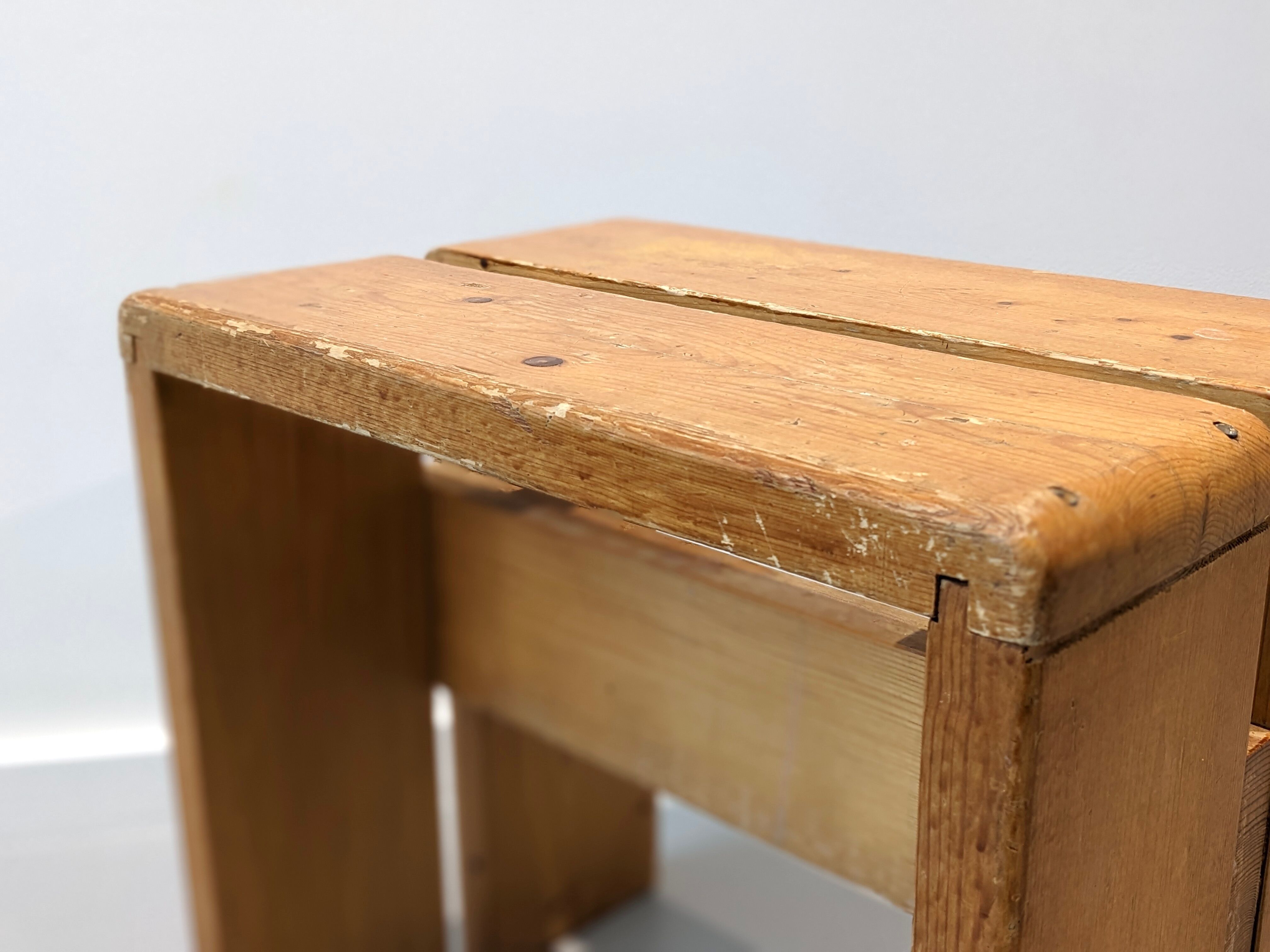 Stool for the apartments "Les Arcs" of Charlotte Perriand