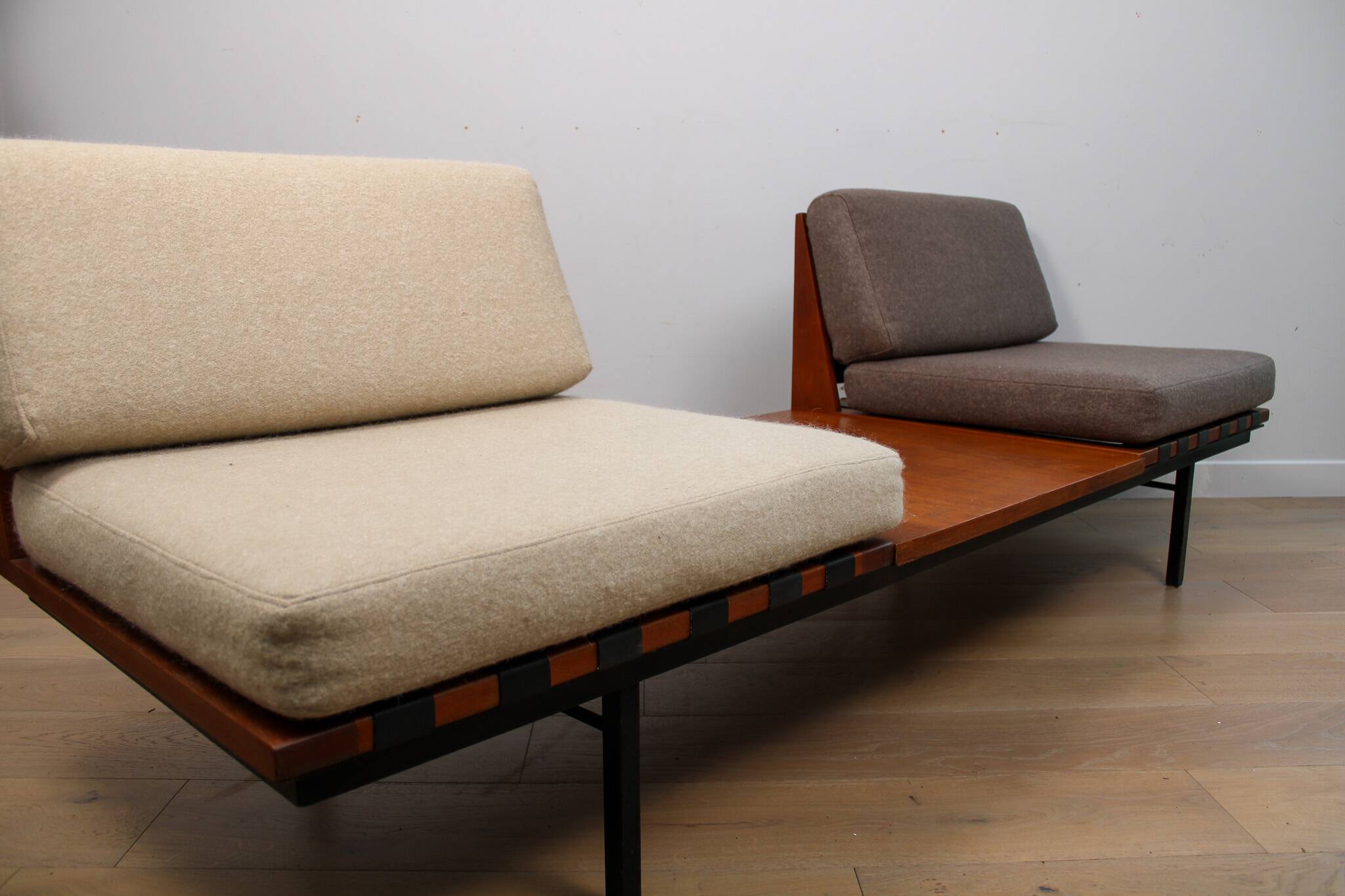 Home / A pair of Vintage Mid-century Robin Day for Hille modular sofas - Teak