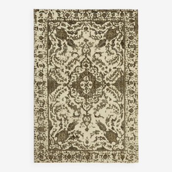 1970s 260 cm x 375 cm Beige Wool Carpet