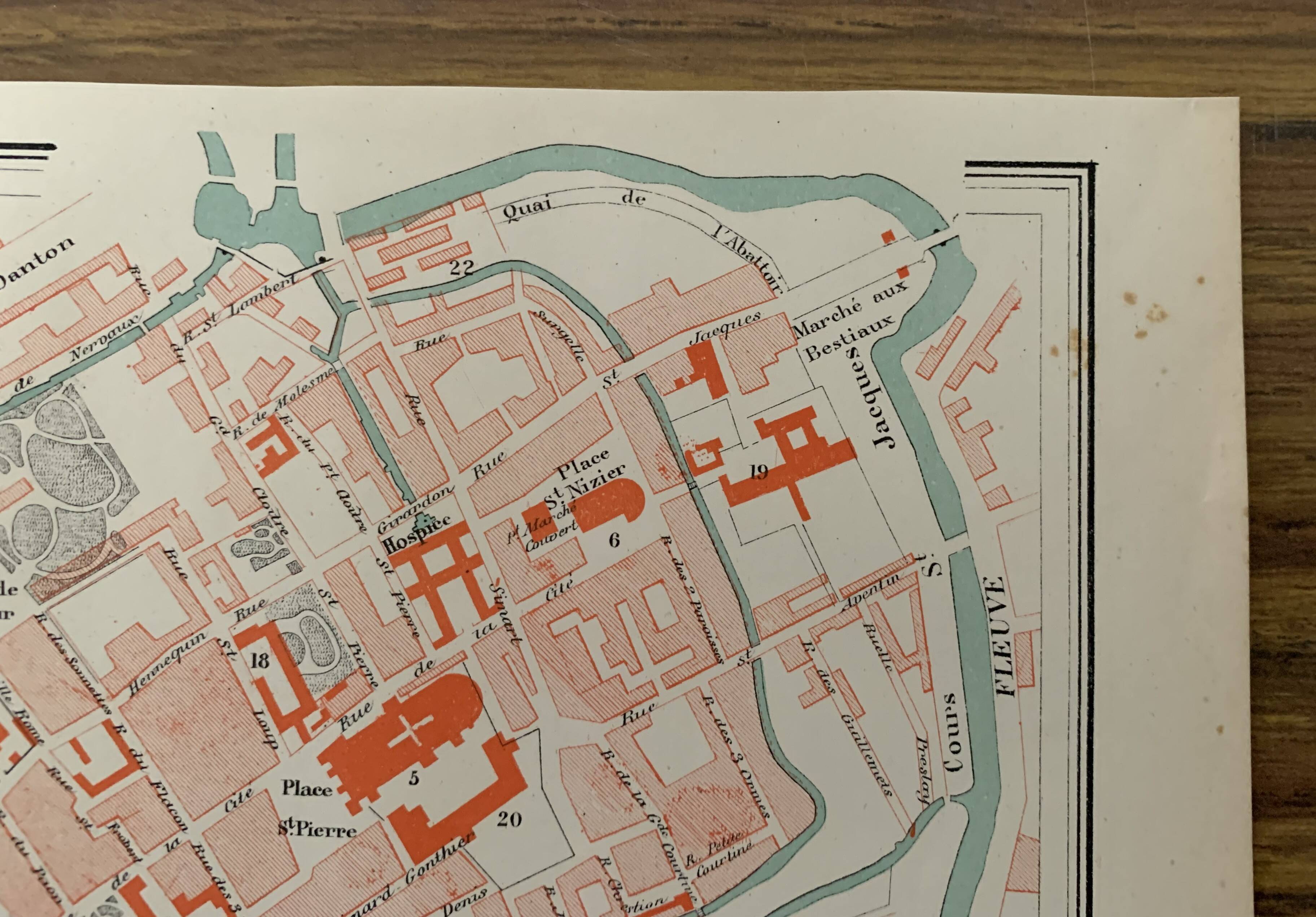 Old plan of Troyes – Arthème Fayard – National Atlas of Cities ✅