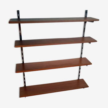 Steel and teak shelf