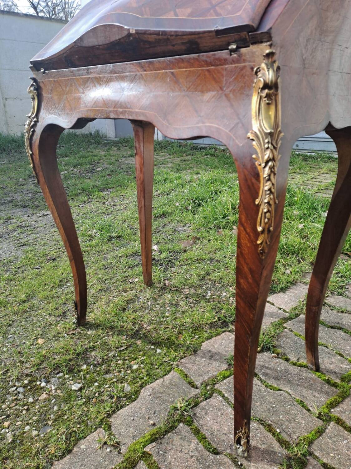 Marquetry writing desk