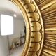 Gold Leaf Sunburst Mirror (Resin, 56cm)