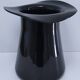 ice bucket and black Murano champagne glass from the 1980s