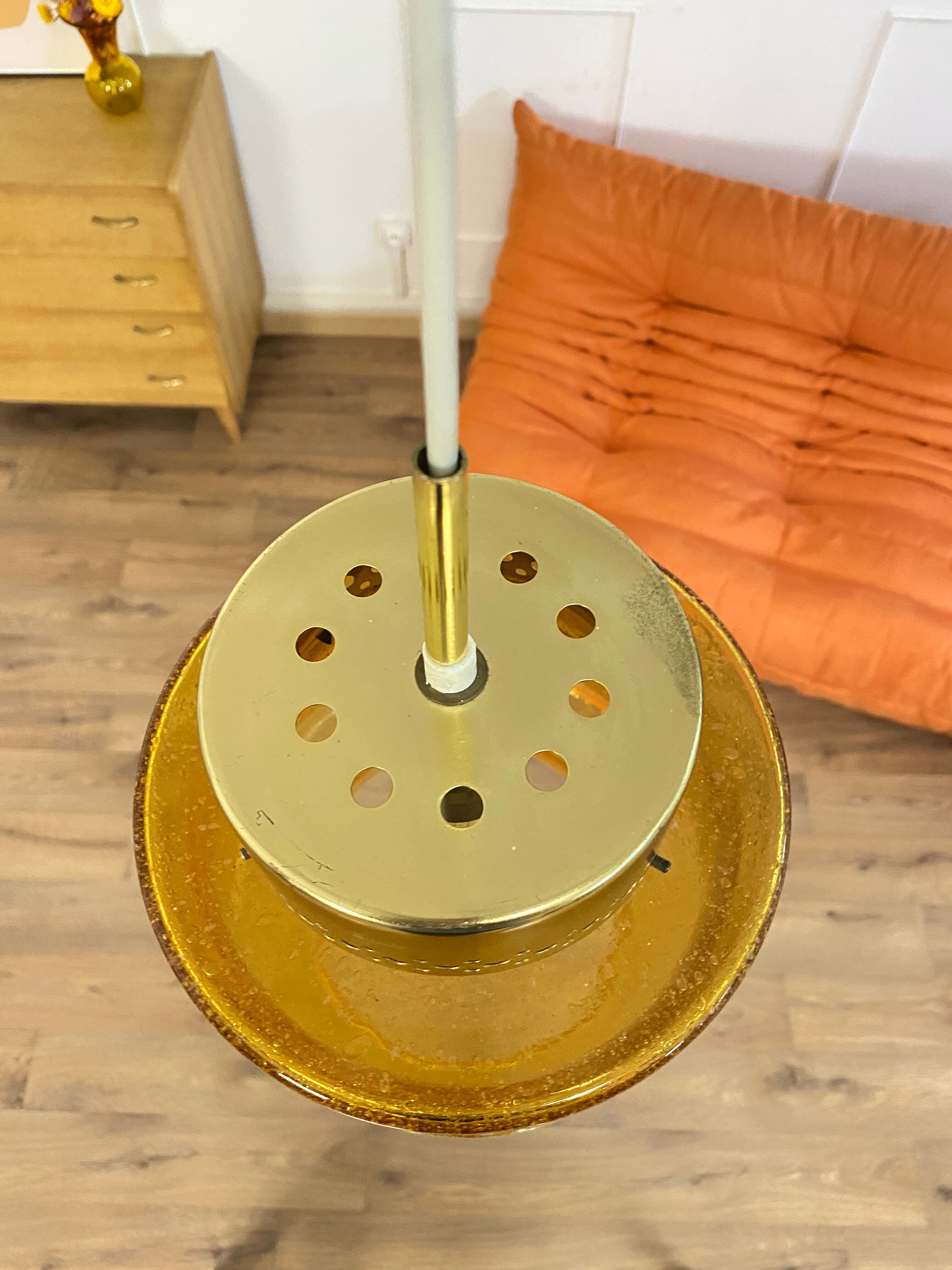 Vintage orange pendant lamp