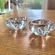 Daum France crystal salt and pepper shakers