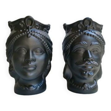 Vases à têtes siciliennes / Têtes mauresques siciliennes