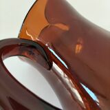 Vintage smoked glass pitcher
