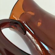 Vintage smoked glass pitcher