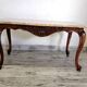 Wood and marble coffee table in Louis XV style