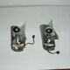 lot of 2 70's brushed aluminum wall light