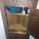 Walnut corner cabinet (notch)