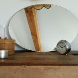 Mirror oval and bevelled 71.5 x 51.5