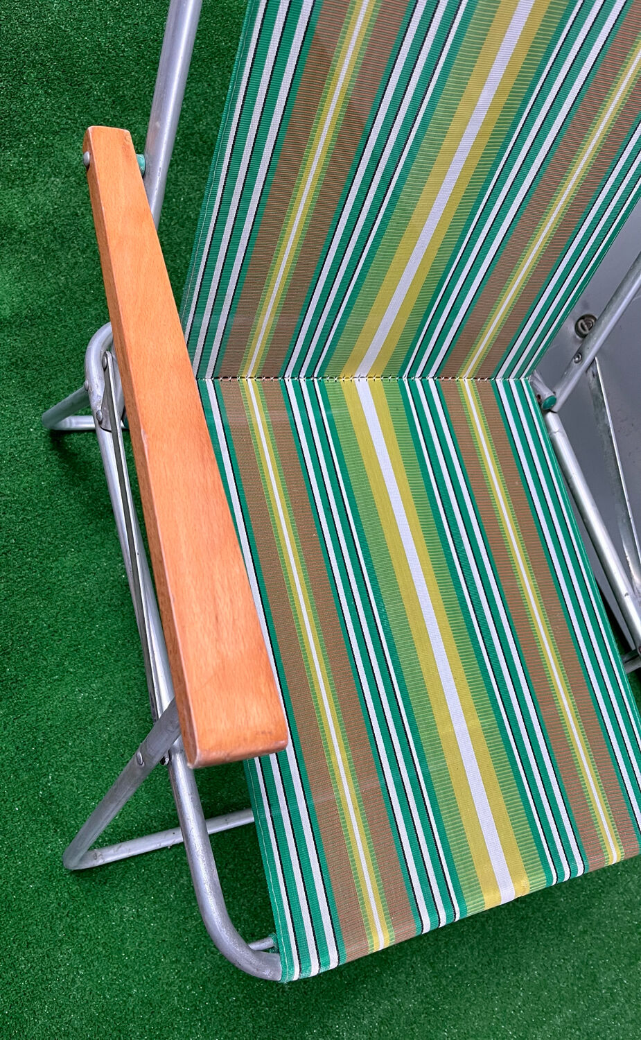 Vintage 70 year camping folding chair