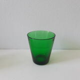 Set of 6 vintage green glasses