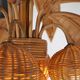Lustre « cocotier/palmier » en rotin