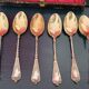 6 cuillères en argent et vermeil