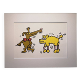 Illustration by Keith Haring - 'Animals' series - 9/12